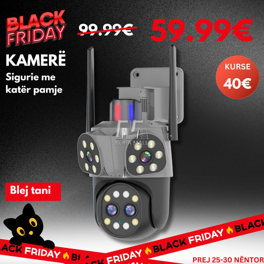 BLACK FRIDAY - KAMERË SIGURIE ME KATËR PAMJE